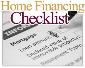 Home Financing Checklist